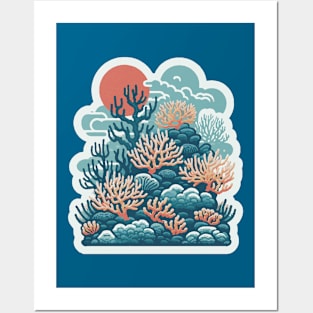 Coral Reef Art Posters and Art